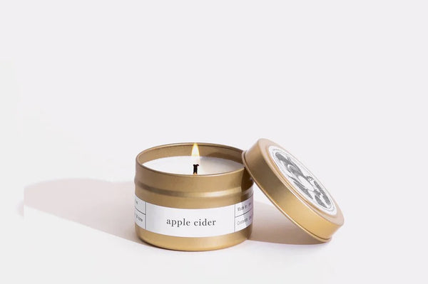 Apple Cider Gold Travel Candle