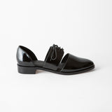 Carmen Oxford Black Crinkle Patent