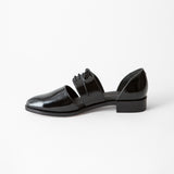 Carmen Oxford Black Crinkle Patent