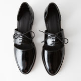 Carmen Oxford Black Crinkle Patent