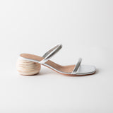 Chachi Heeled Sandal Silver Nappa