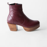 Charli Clog Boot Merlot Nappa