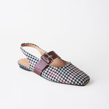 Farrah Slingback Black + White Tweed
