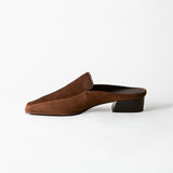 Felix Loafer Mule Chocolate Calf Hair