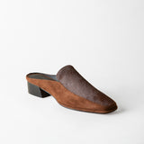 Felix Loafer Mule Chocolate Calf Hair