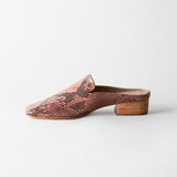 Felix Loafer Mule Rose Snake