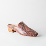 Felix Loafer Mule Rose Snake