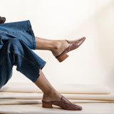 Felix Loafer Mule Rose Snake