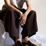 Felix Loafer Mule Chocolate Calf Hair