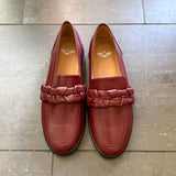 Braided Loafer Burgundy