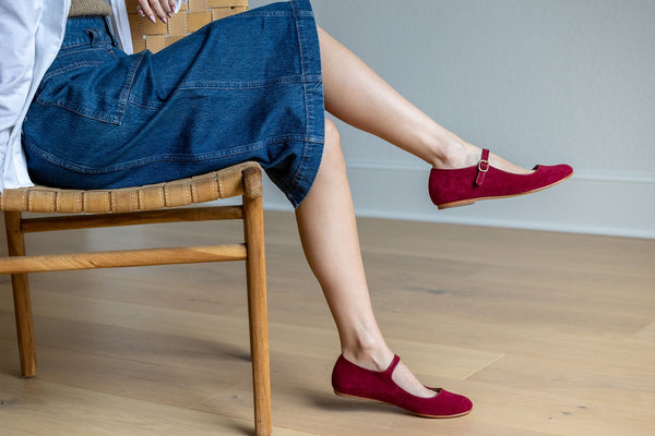 Burgundy Suede