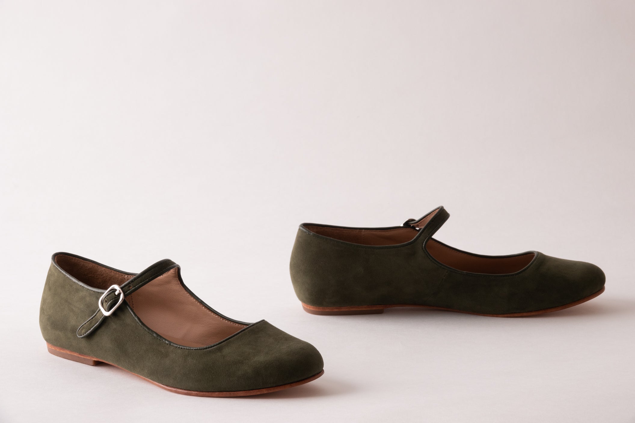 Moss Green Suede