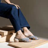 Kira Heeled Sandal Grey Suede