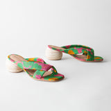 Kira Heeled Sandal Floral