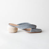 Kira Heeled Sandal Grey Suede
