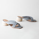 Kira Heeled Sandal Grey Suede