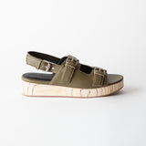 Leja Flatform Sandal Cactus Grained Nappa
