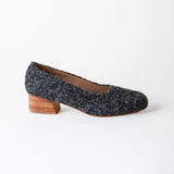 Luisa Low Heel Charcoal Alpaca