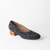 Luisa Low Heel Charcoal Alpaca