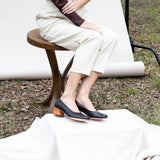 Luisa Low Heel Coal Nappa