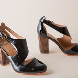 Black Crinkle Patent