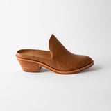 Michelle Heeled Mule Caramel Crust
