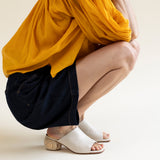 Milla Mule Sandal Bone Nappa