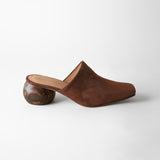 Mina Mule Chocolate Suede