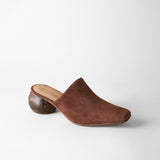 Mina Mule Chocolate Suede