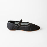 Penny Ballet Flat Coal Jute