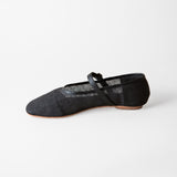 Penny Ballet Flat Coal Jute