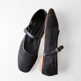 Penny Ballet Flat Coal Jute