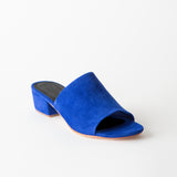 Rachel Sandal Heel Cobalt Suede
