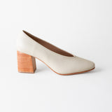 Salvador Block Heel Bone Nappa