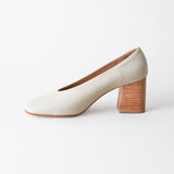 Salvador Block Heel Bone Nappa