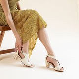 Victoria Naya Heel Grained Ivory Nappa