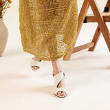 Victoria Naya Heel Grained Ivory Nappa