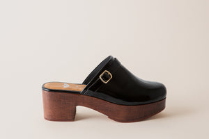 Black Crinkle Patent