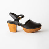 Willow Platform Clog Black