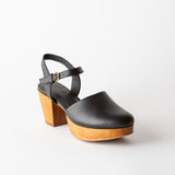 Willow Platform Clog Black