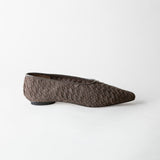 Zelda Ash Woven Suede